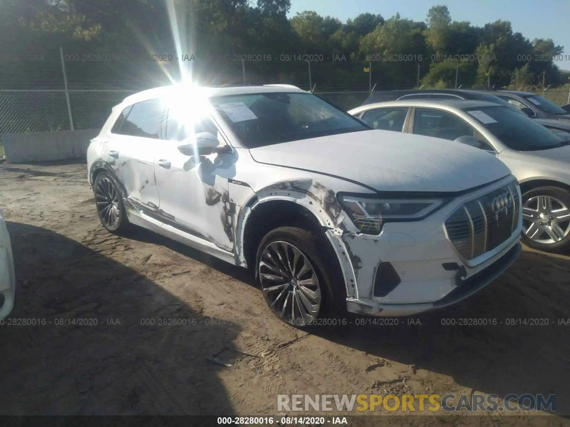 1 Photograph of a damaged car WA1VABGE7KB010767 AUDI E-TRON 2019