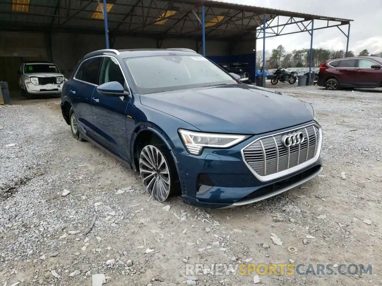 1 Photograph of a damaged car WA1VABGE8KB013239 AUDI E-TRON 2019