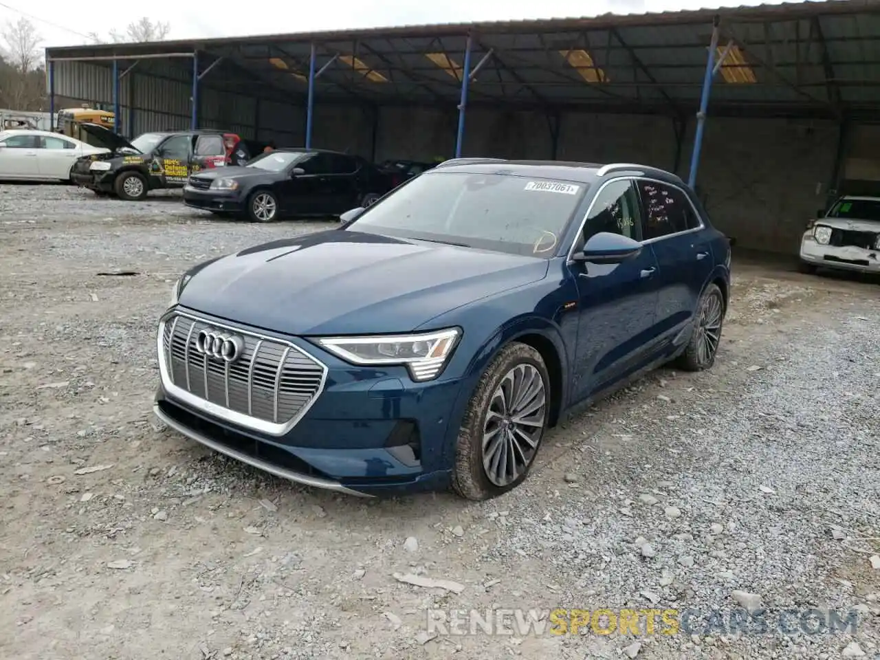 2 Photograph of a damaged car WA1VABGE8KB013239 AUDI E-TRON 2019