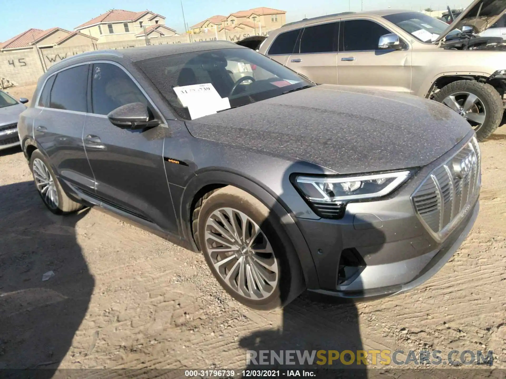 1 Photograph of a damaged car WA1VABGE8KB017095 AUDI E-TRON 2019