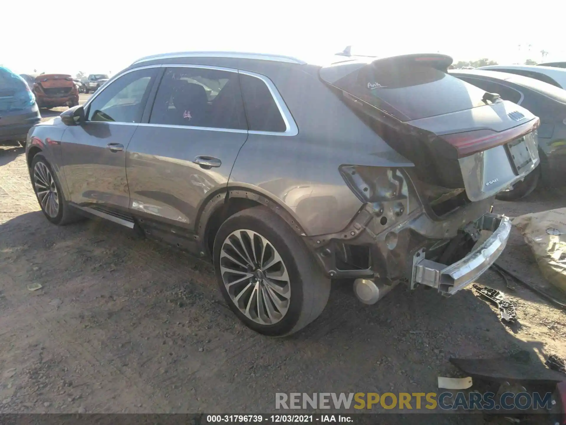 3 Photograph of a damaged car WA1VABGE8KB017095 AUDI E-TRON 2019