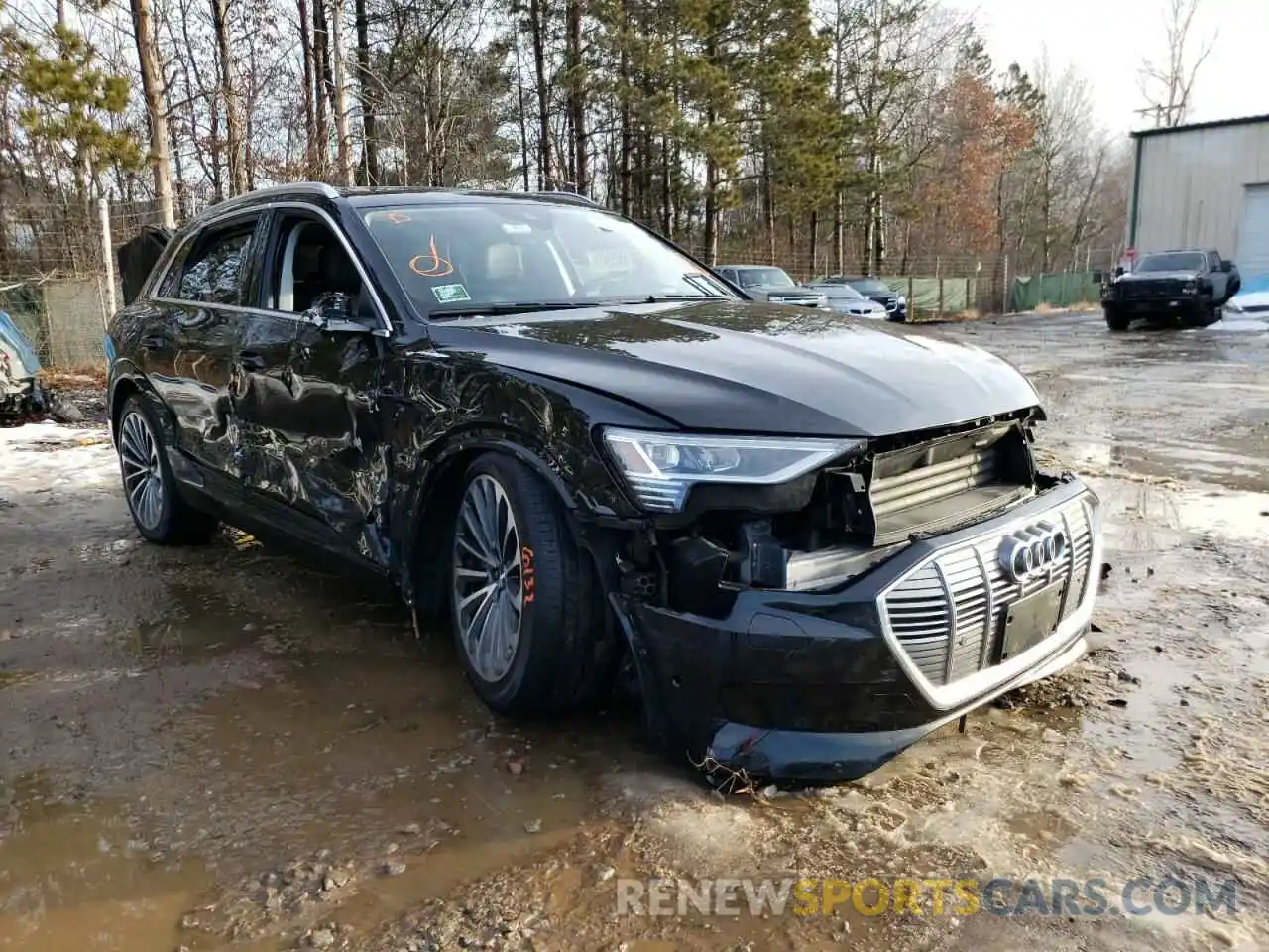 1 Photograph of a damaged car WA1VABGEXKB020595 AUDI E-TRON 2019