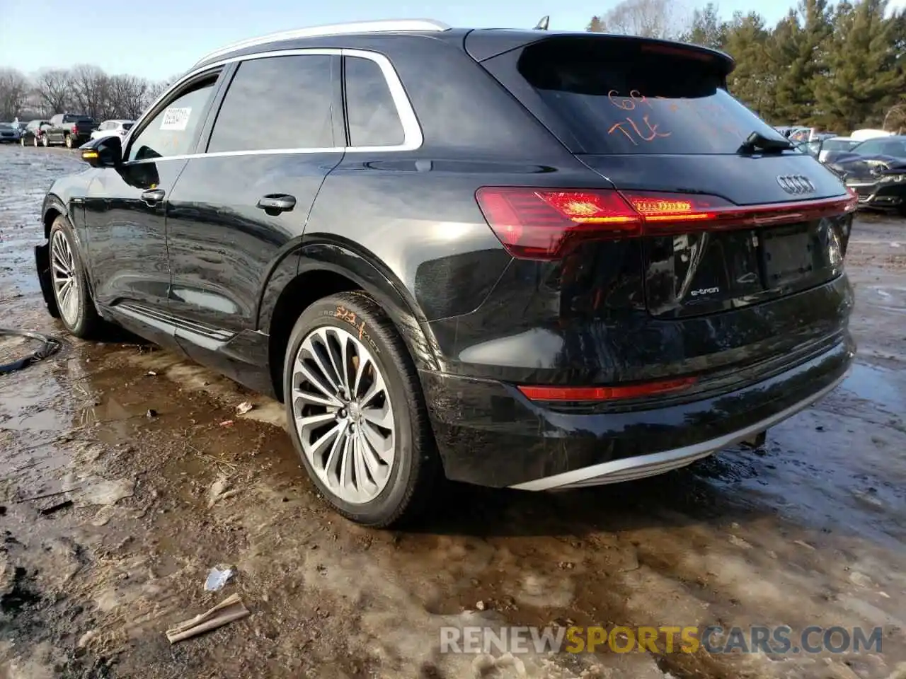 3 Фотография поврежденного автомобиля WA1VABGEXKB020595 AUDI E-TRON 2019