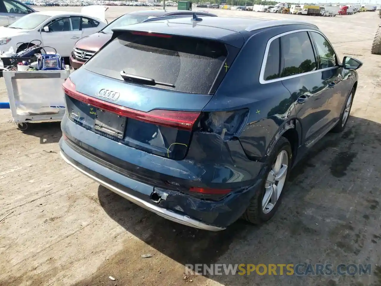 4 Фотография поврежденного автомобиля WA1VABGEXKB021553 AUDI E-TRON 2019