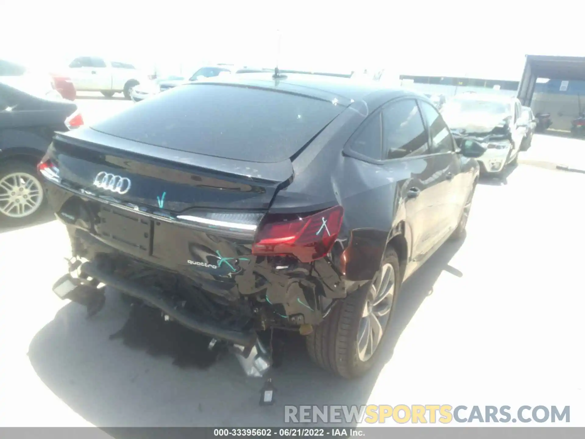 4 Photograph of a damaged car WA12AAGE8MB002709 AUDI E-TRON 2021