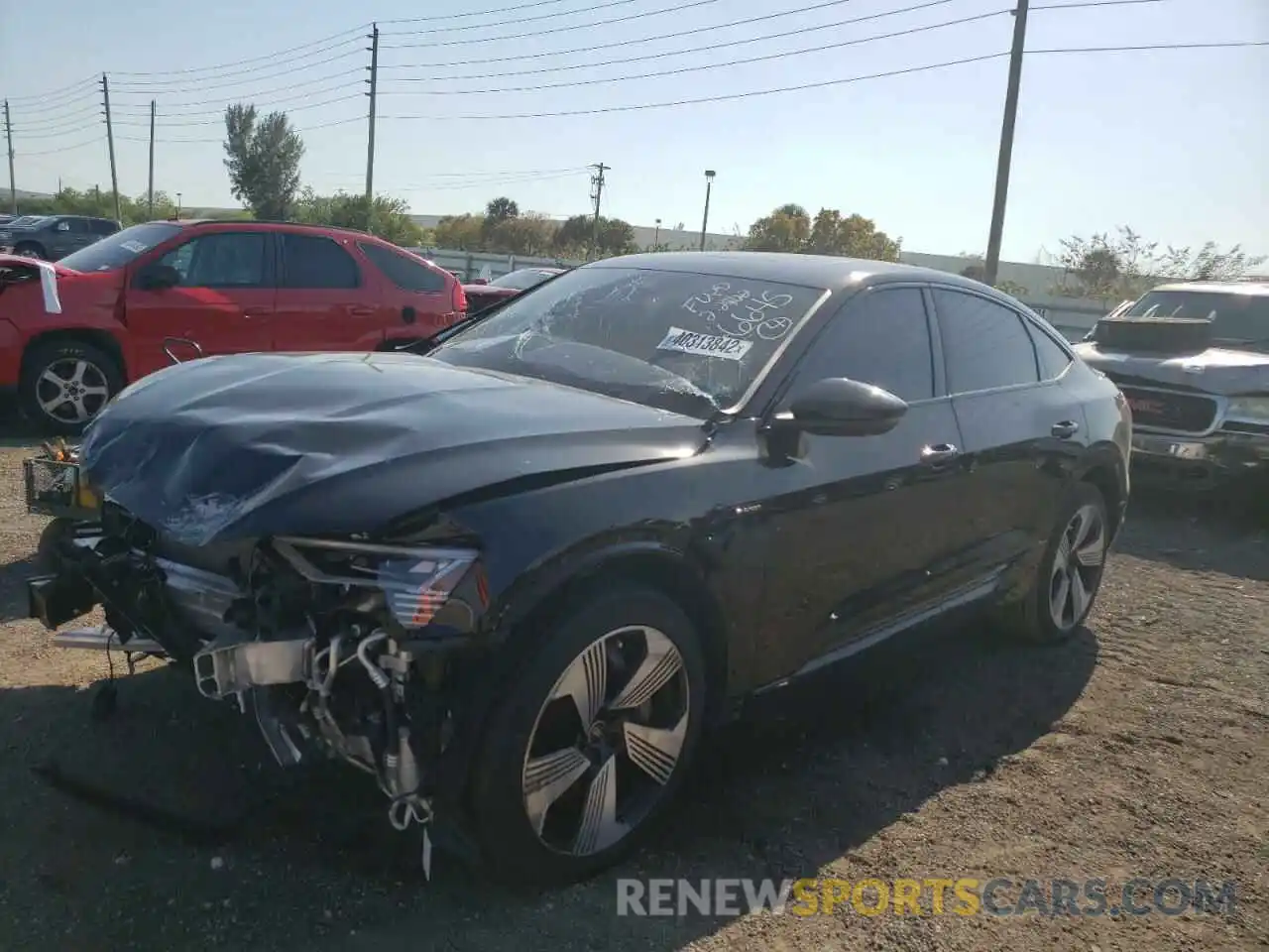 2 Photograph of a damaged car WA13AAGE1MB026645 AUDI E-TRON 2021