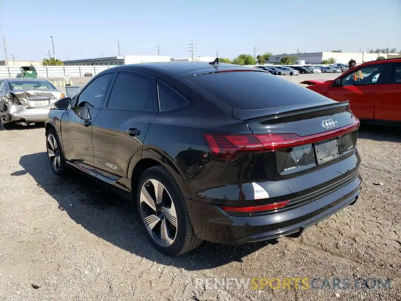 3 Photograph of a damaged car WA13AAGE1MB026645 AUDI E-TRON 2021