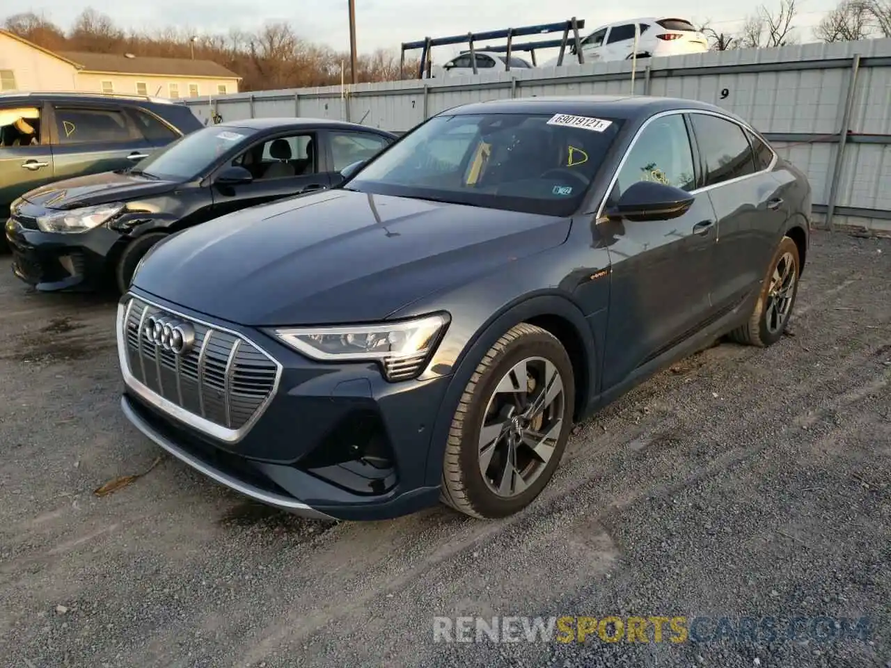 2 Photograph of a damaged car WA13AAGE9MB004747 AUDI E-TRON 2021