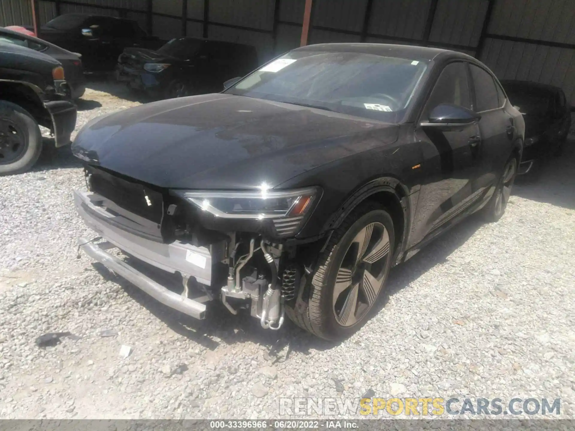 2 Photograph of a damaged car WA13ABGE4MB022157 AUDI E-TRON 2021