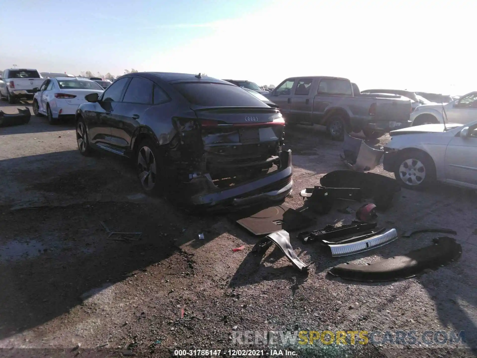 3 Photograph of a damaged car WA13ABGEXMB004536 AUDI E-TRON 2021