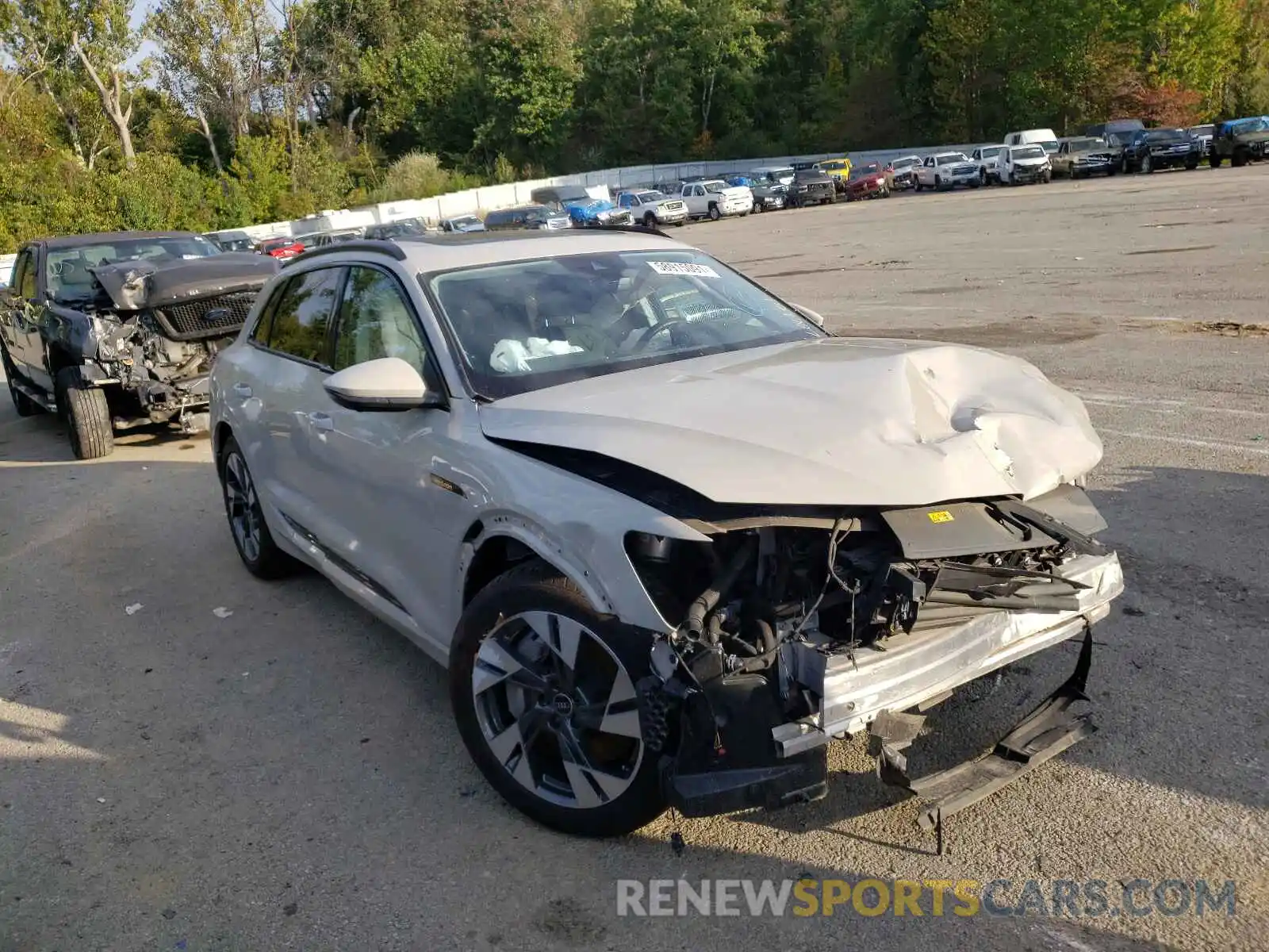 1 Photograph of a damaged car WA1AAAGE0MB007205 AUDI E-TRON 2021