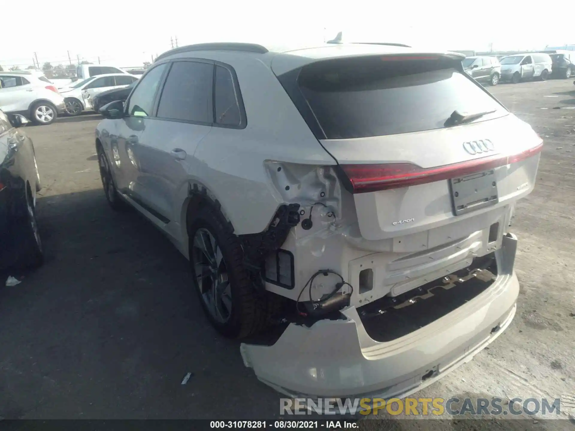 3 Photograph of a damaged car WA1AAAGE0MB010170 AUDI E-TRON 2021