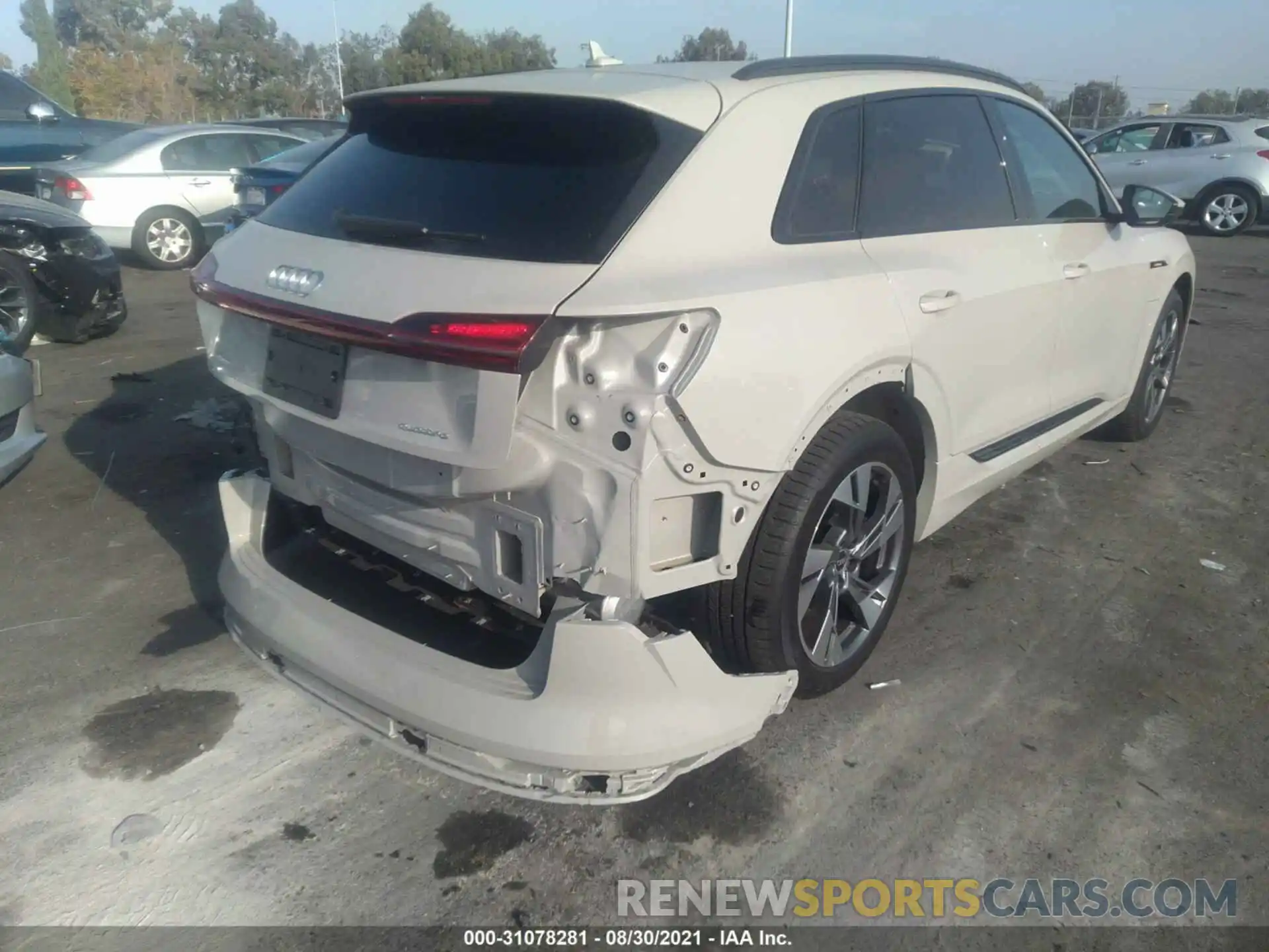 4 Photograph of a damaged car WA1AAAGE0MB010170 AUDI E-TRON 2021