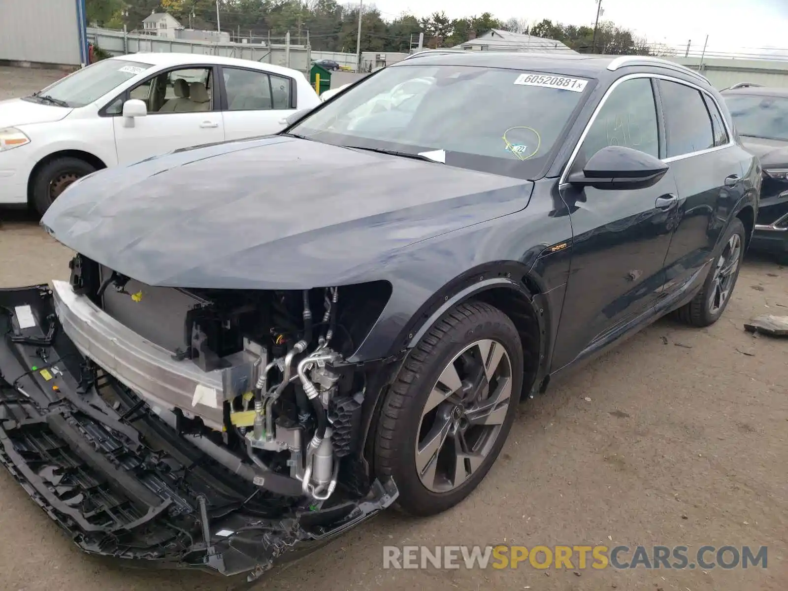 2 Photograph of a damaged car WA1AAAGE2MB008128 AUDI E-TRON 2021