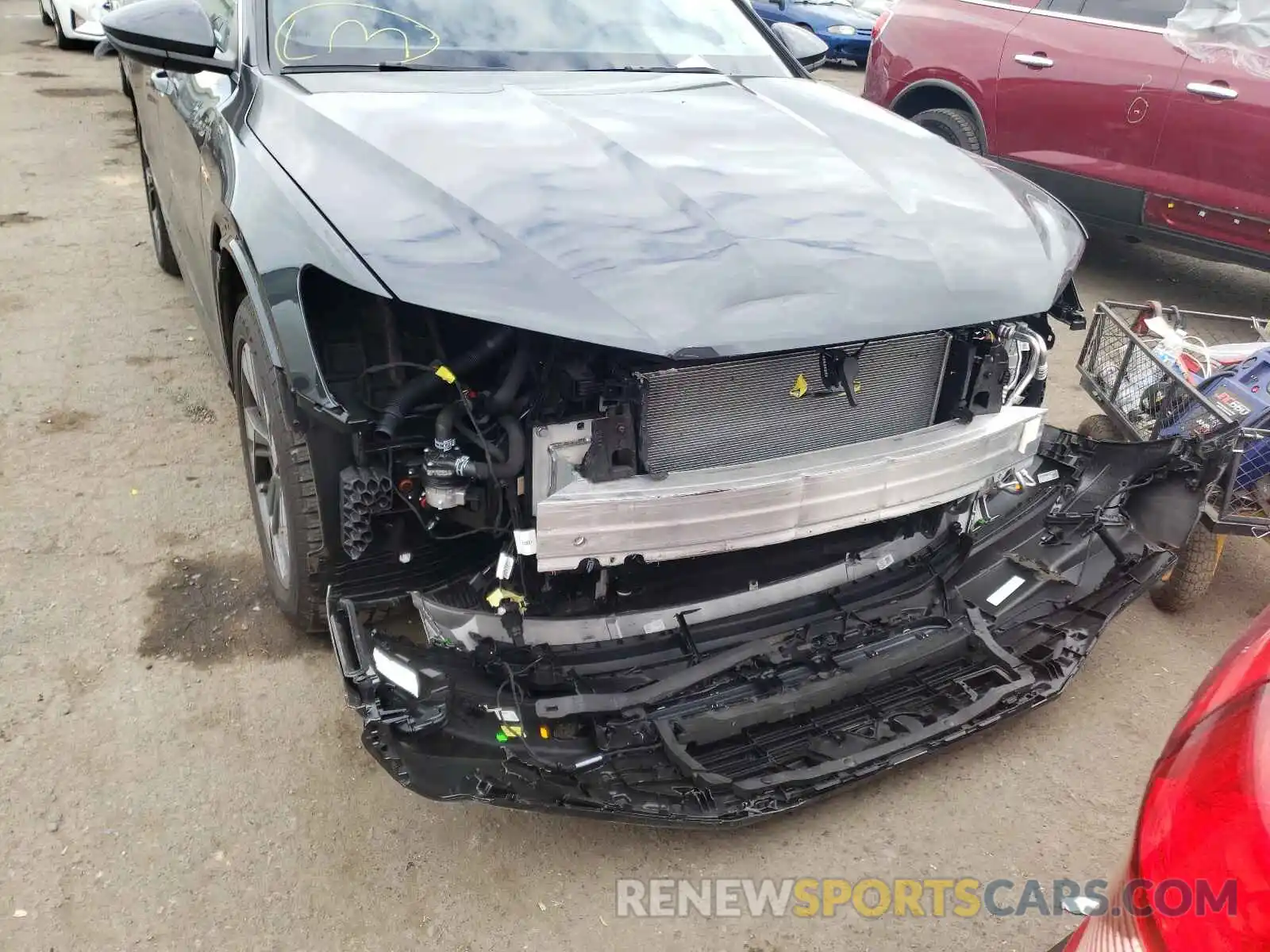 9 Photograph of a damaged car WA1AAAGE2MB008128 AUDI E-TRON 2021