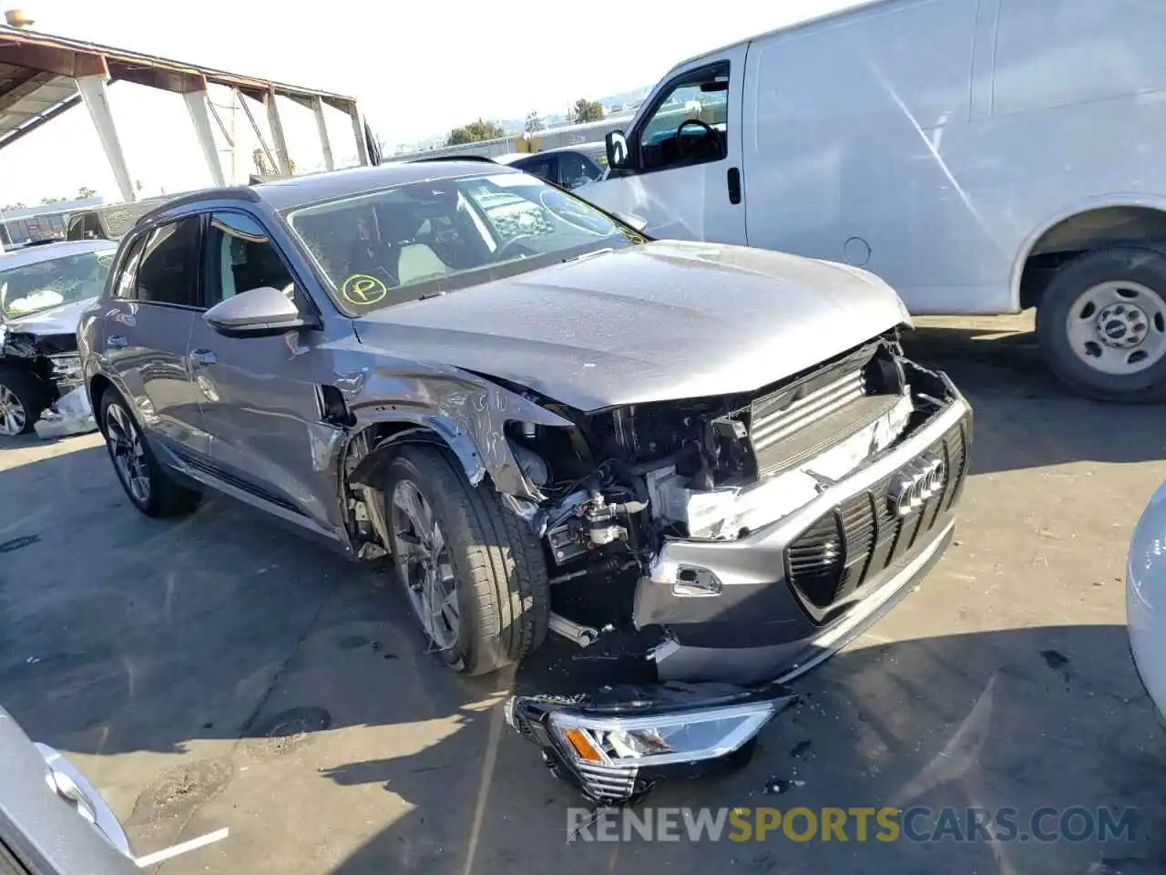 1 Photograph of a damaged car WA1AAAGE3MB012933 AUDI E-TRON 2021