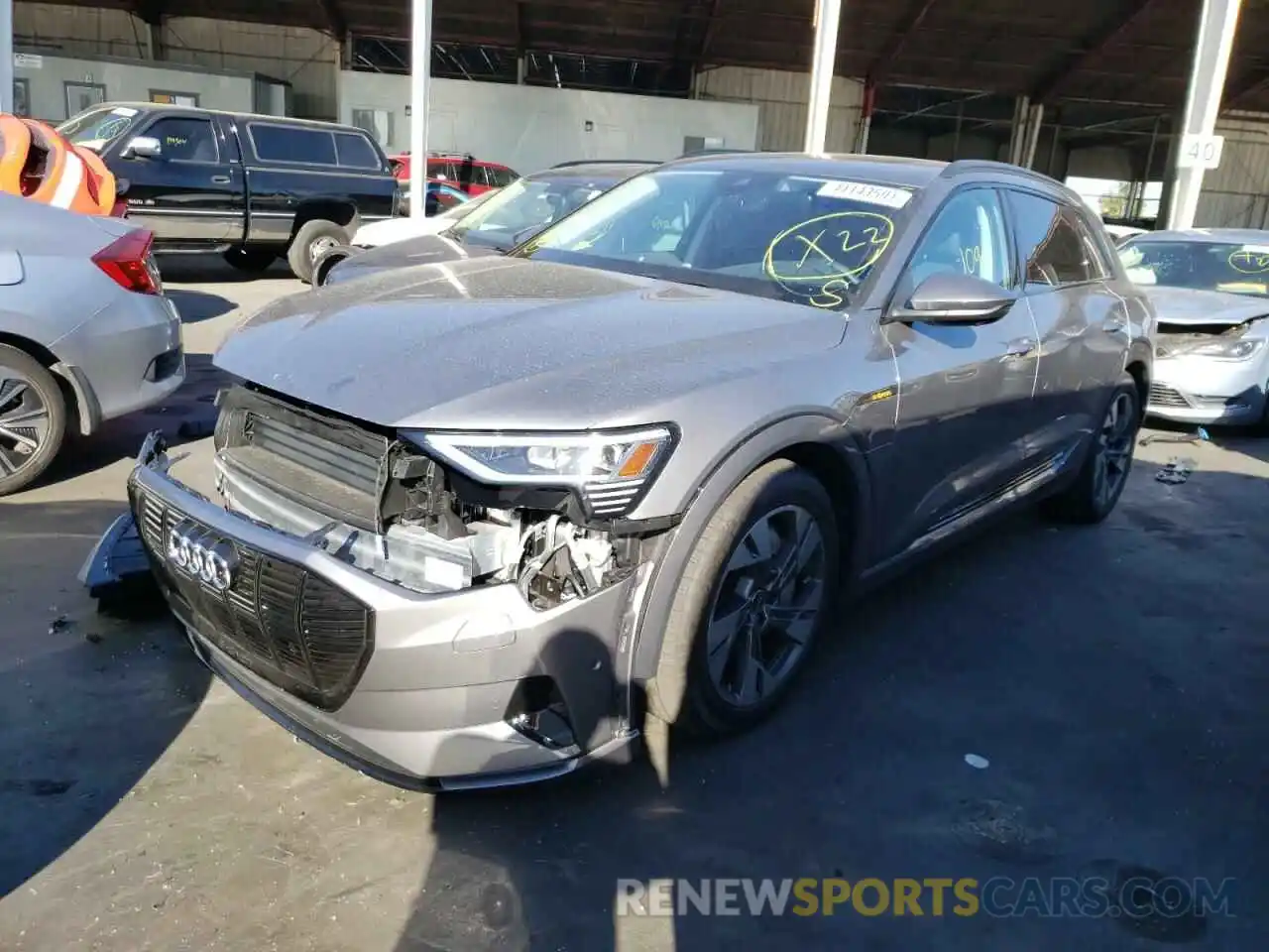 2 Photograph of a damaged car WA1AAAGE3MB012933 AUDI E-TRON 2021