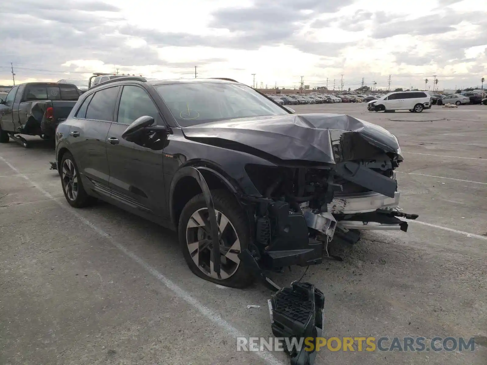 1 Photograph of a damaged car WA1AAAGE3MB024449 AUDI E-TRON 2021