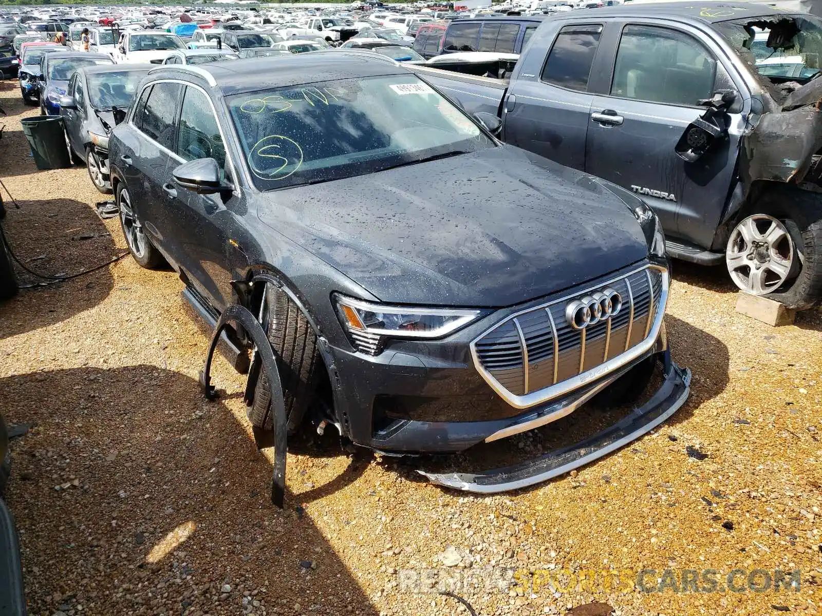 1 Photograph of a damaged car WA1AAAGE3MB025925 AUDI E-TRON 2021