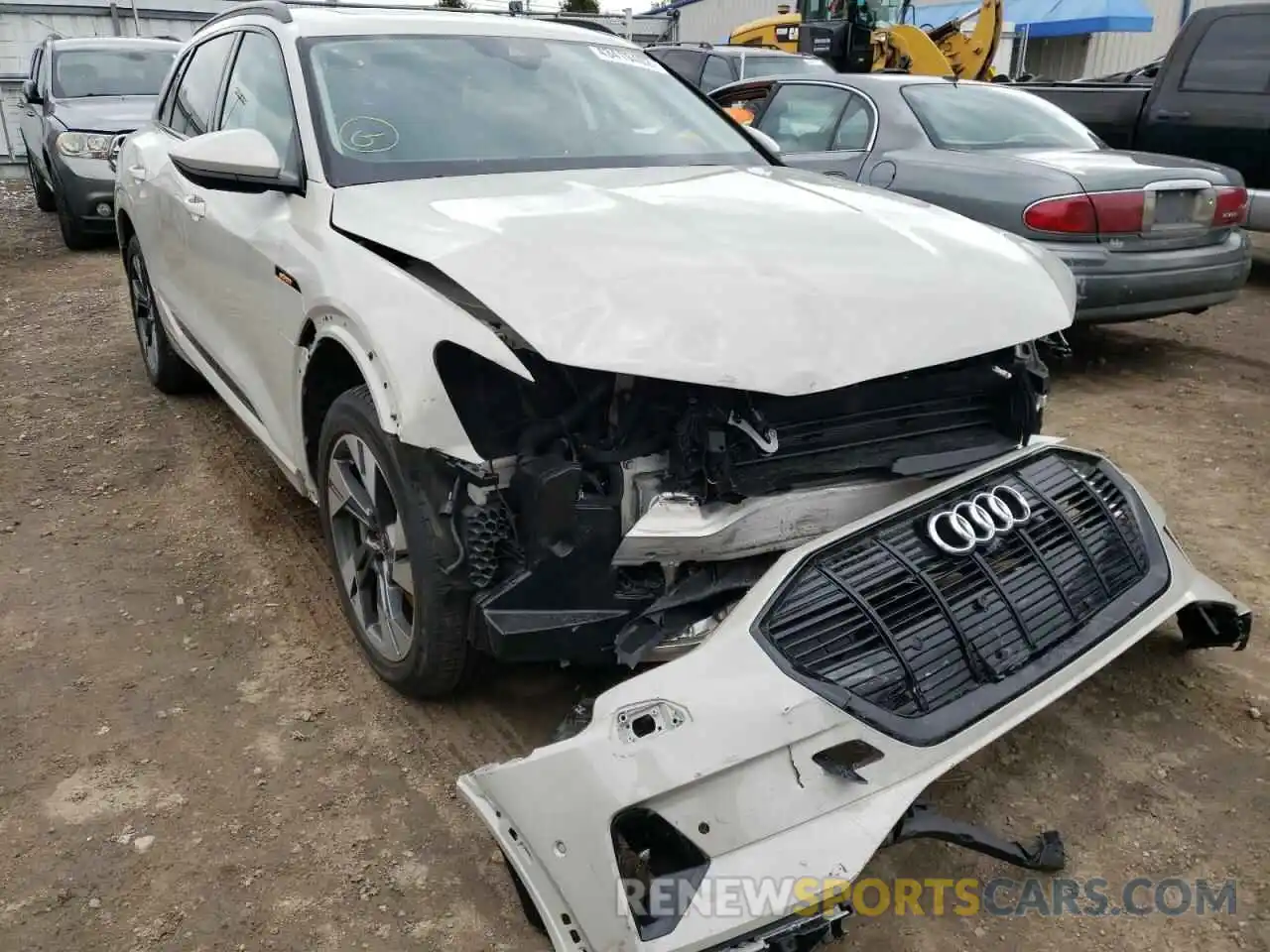 1 Photograph of a damaged car WA1AAAGE4MB013119 AUDI E-TRON 2021