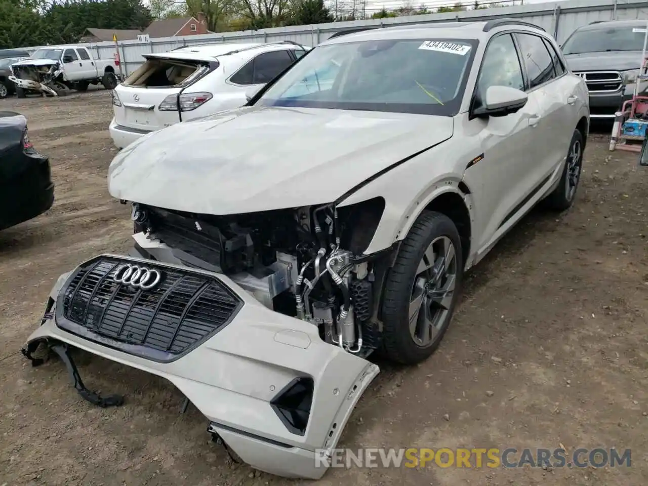 2 Photograph of a damaged car WA1AAAGE4MB013119 AUDI E-TRON 2021