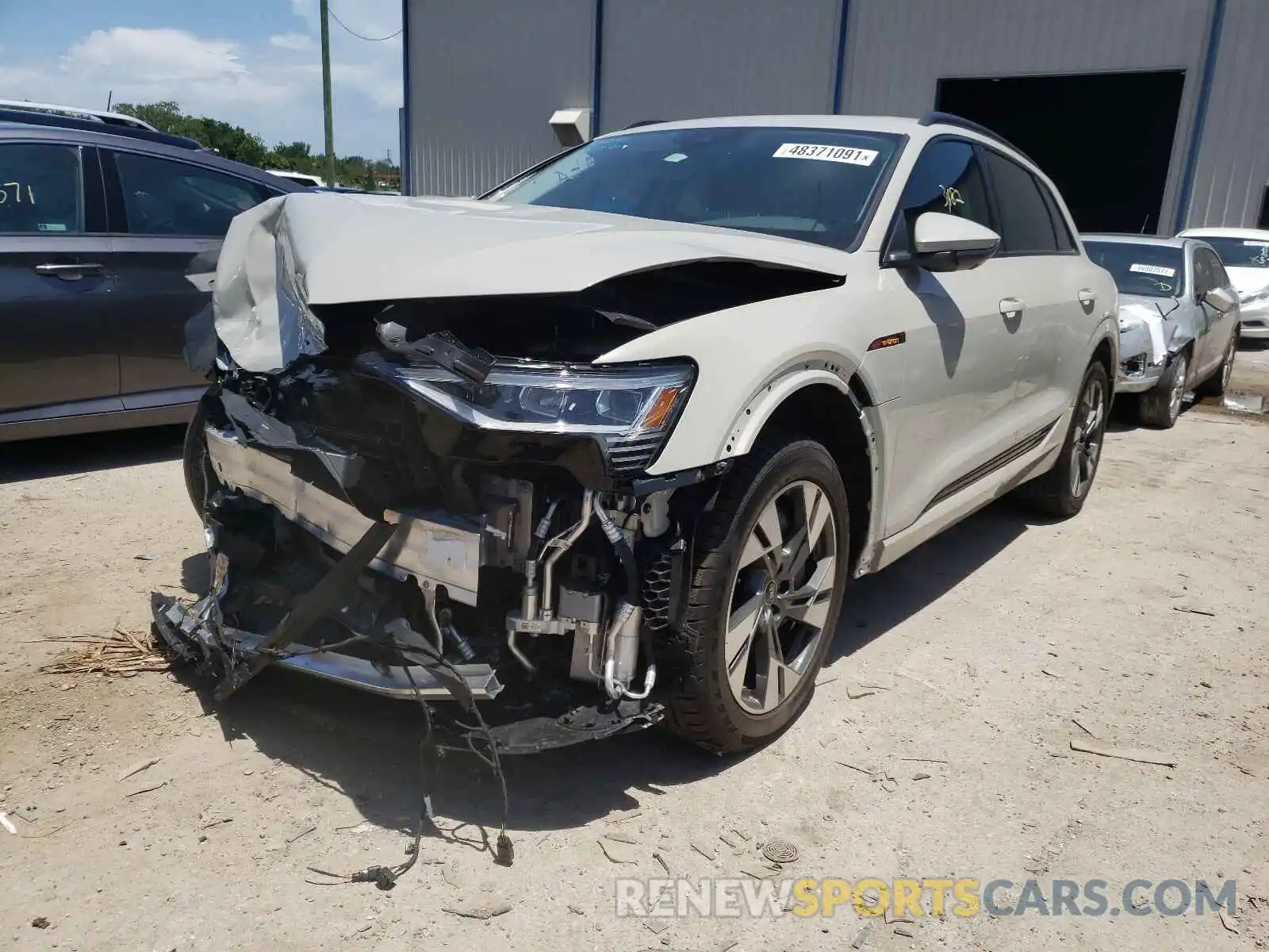 2 Photograph of a damaged car WA1AAAGE5MB013629 AUDI E-TRON 2021