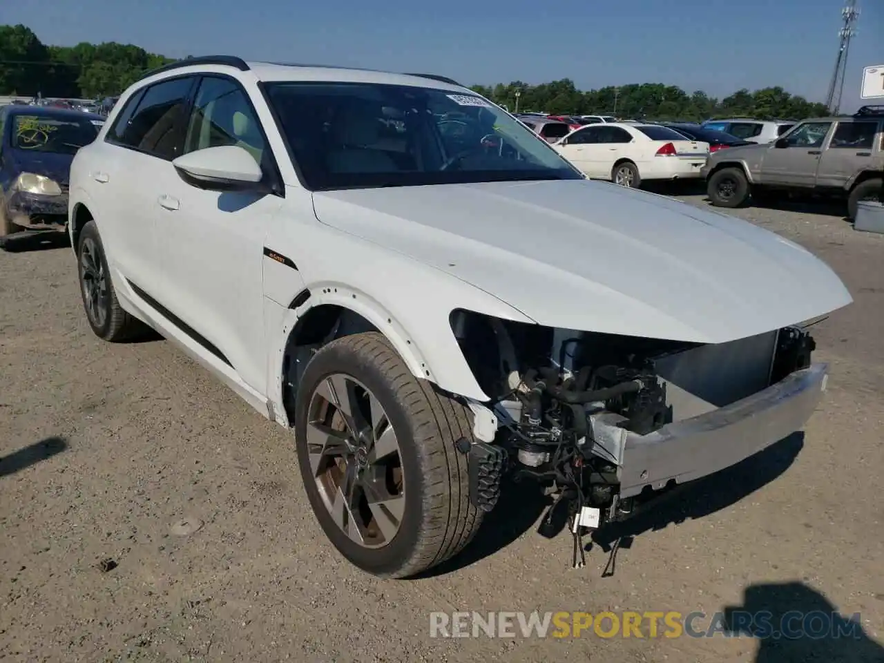 1 Photograph of a damaged car WA1AAAGE6MB010335 AUDI E-TRON 2021