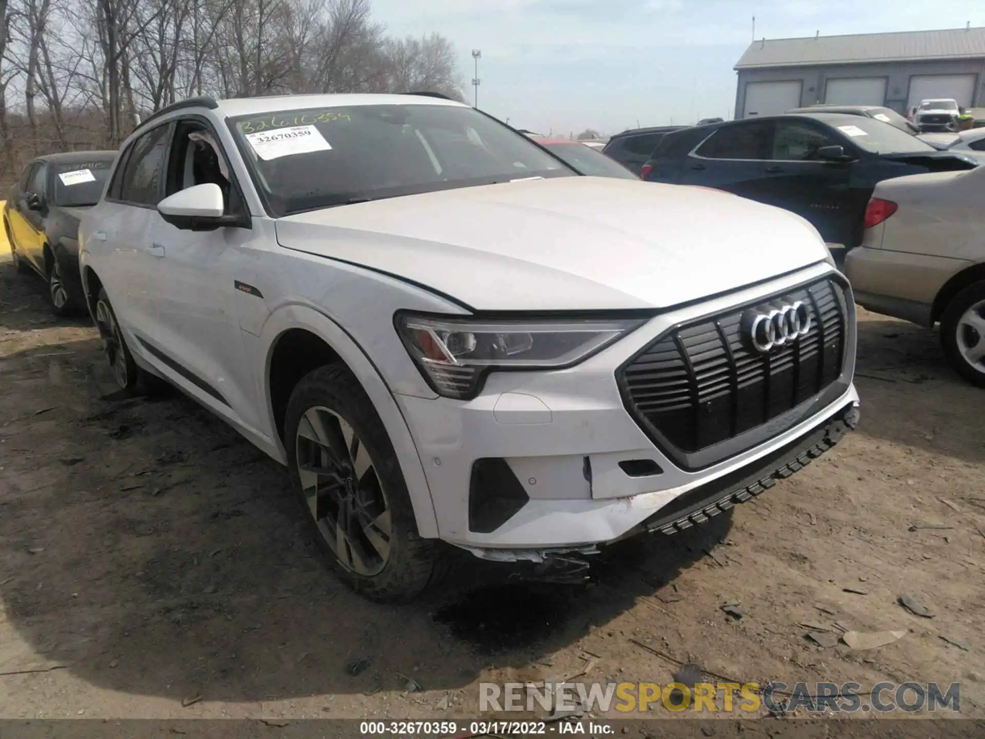 1 Photograph of a damaged car WA1AAAGE7MB010473 AUDI E-TRON 2021