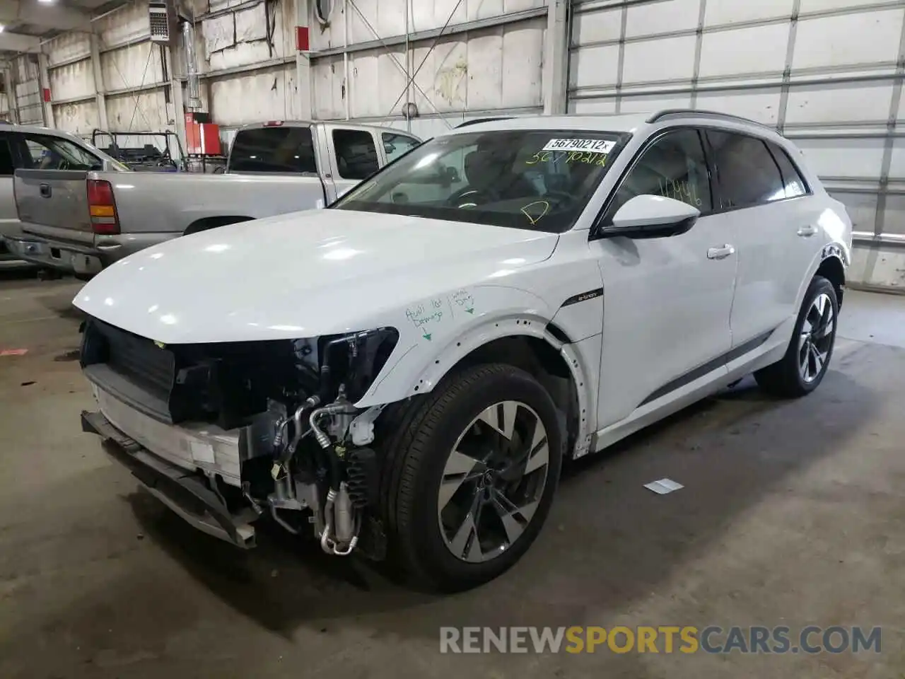 2 Photograph of a damaged car WA1AAAGE8MB037942 AUDI E-TRON 2021