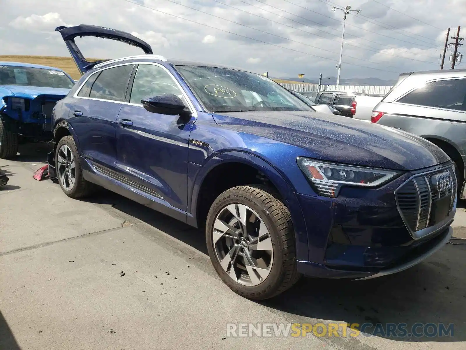 1 Photograph of a damaged car WA1AAAGE9MB013438 AUDI E-TRON 2021