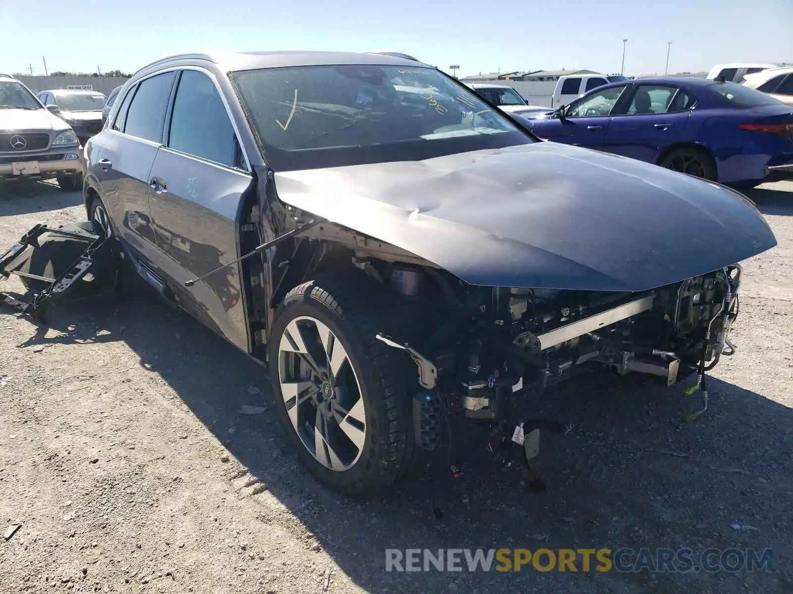 1 Photograph of a damaged car WA1AAAGE9MB014833 AUDI E-TRON 2021