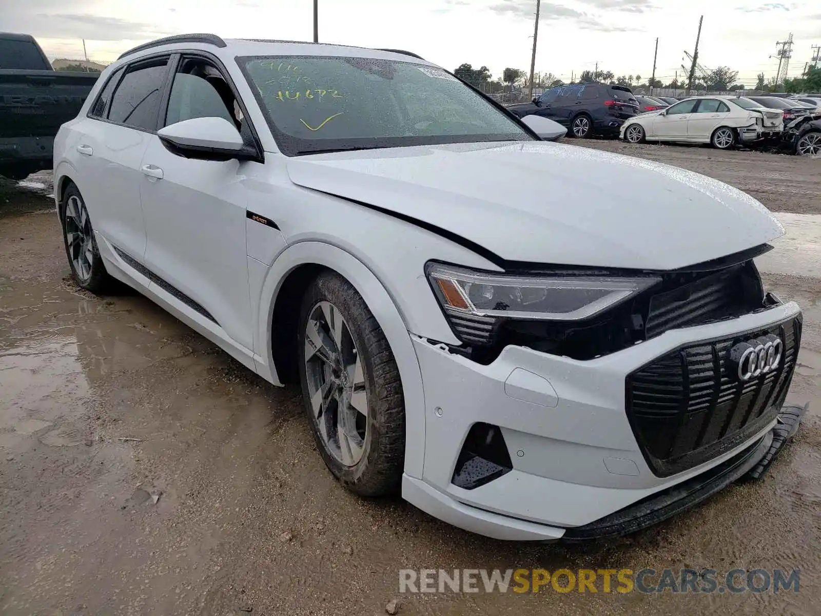 1 Photograph of a damaged car WA1AAAGE9MB016078 AUDI E-TRON 2021