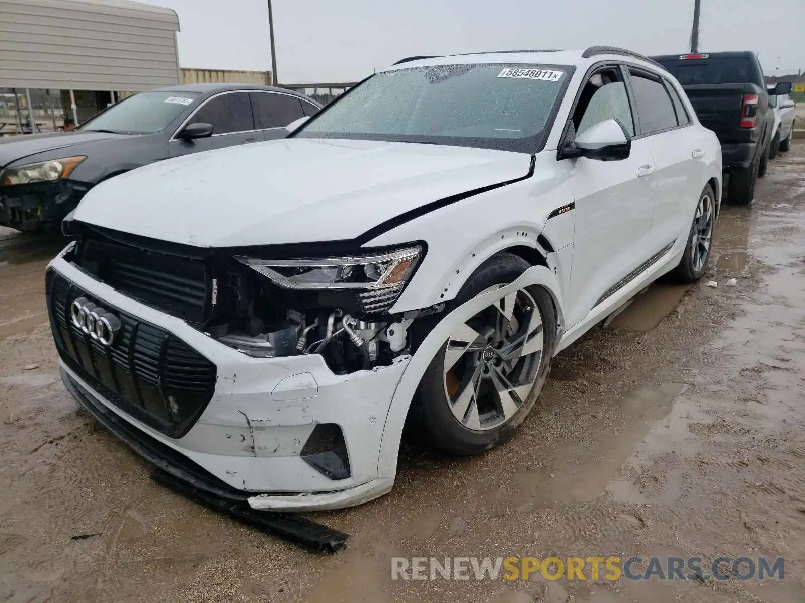 2 Photograph of a damaged car WA1AAAGE9MB016078 AUDI E-TRON 2021