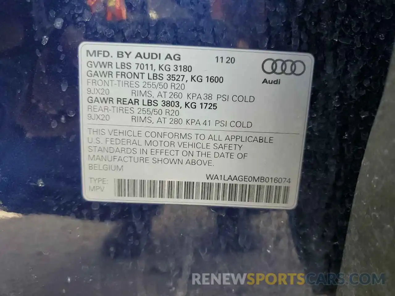 12 Фотография поврежденного автомобиля WA1LAAGE0MB016074 AUDI E-TRON 2021