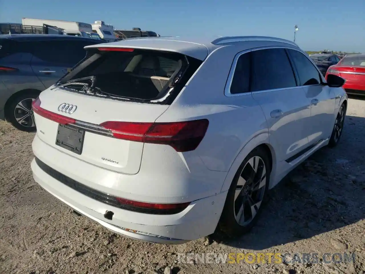 4 Photograph of a damaged car WA1LAAGE6MB015107 AUDI E-TRON 2021