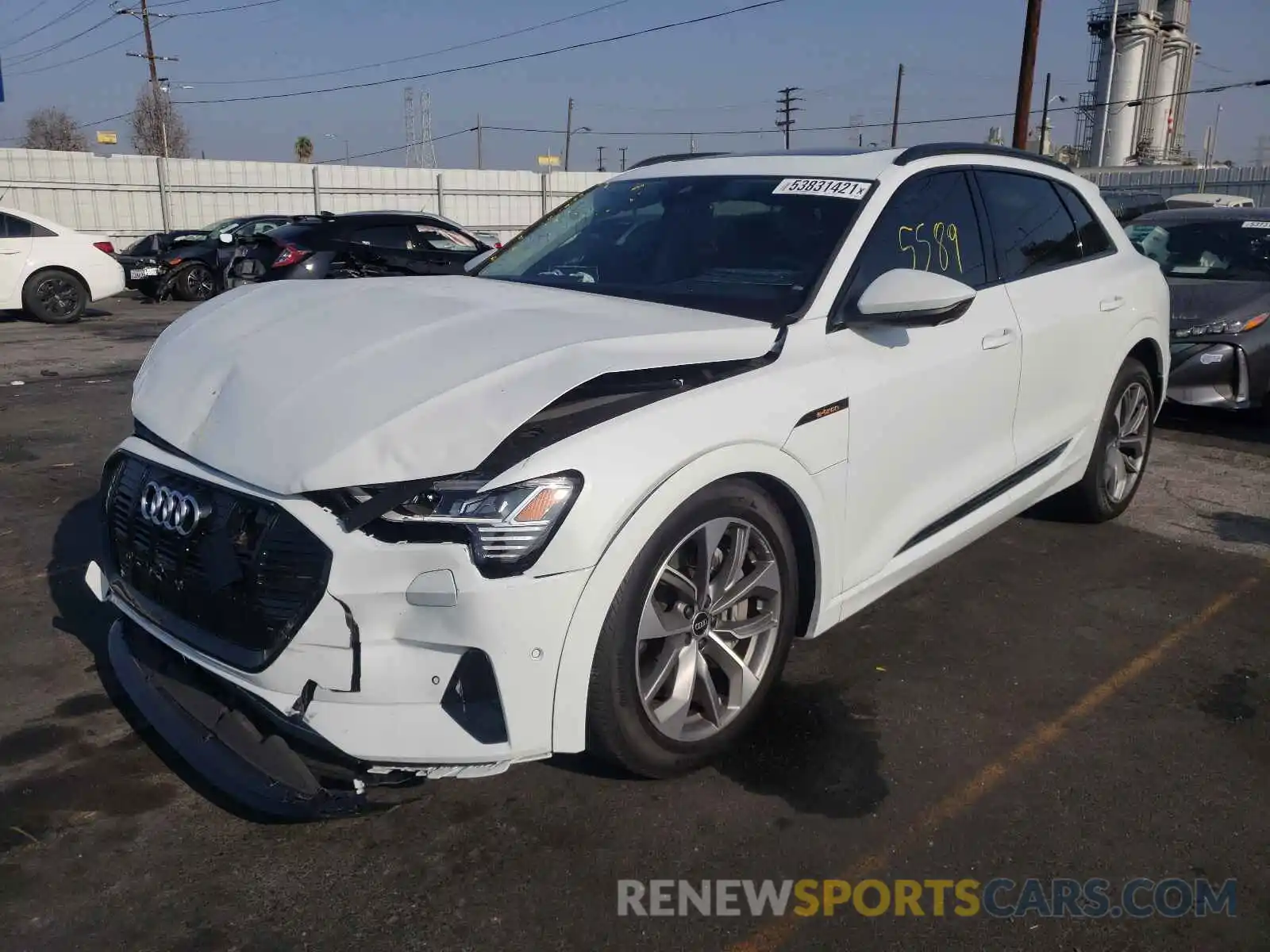 2 Photograph of a damaged car WA1LABGE0MB026464 AUDI E-TRON 2021