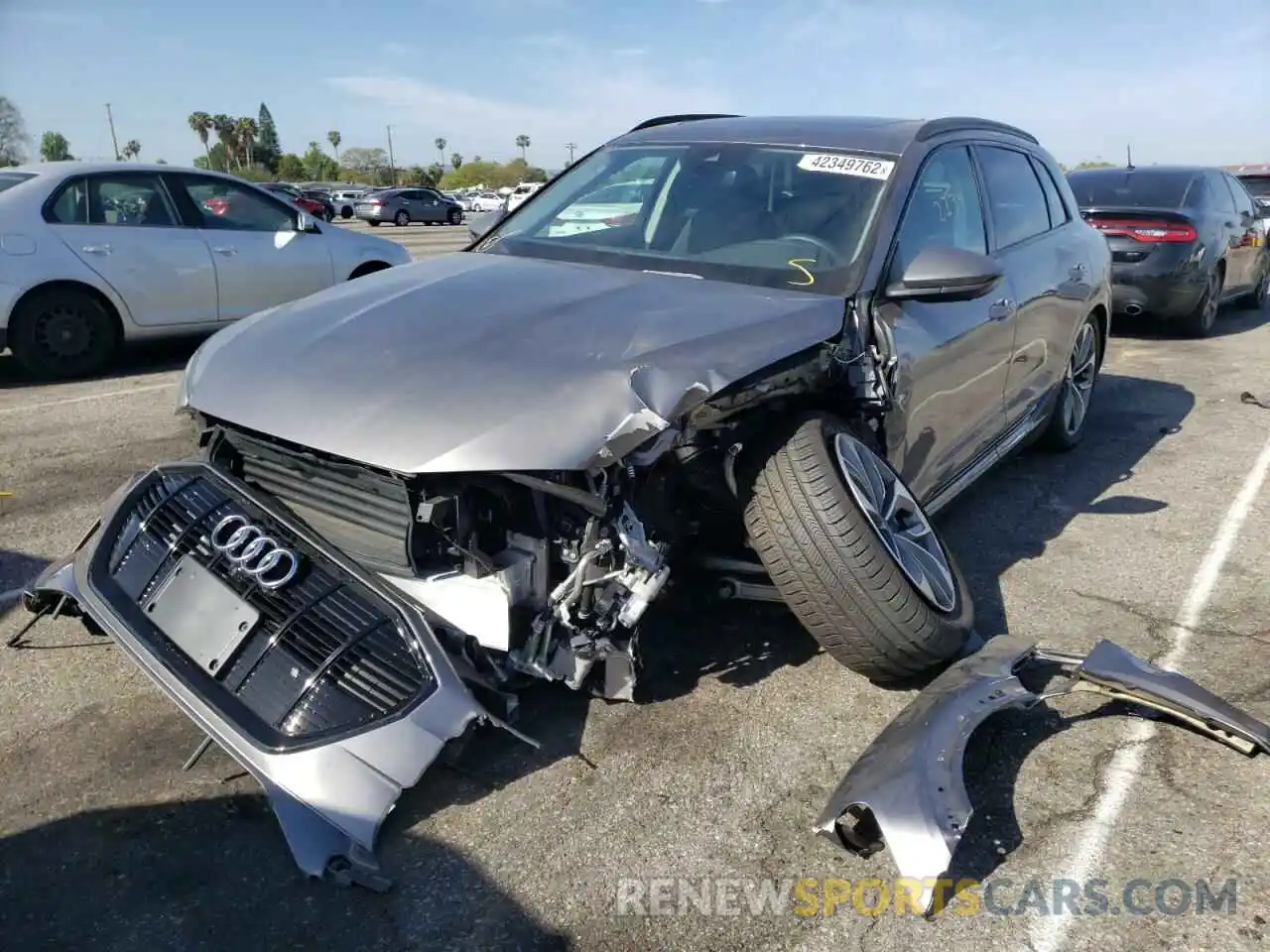 2 Photograph of a damaged car WA1LABGE7MB015154 AUDI E-TRON 2021