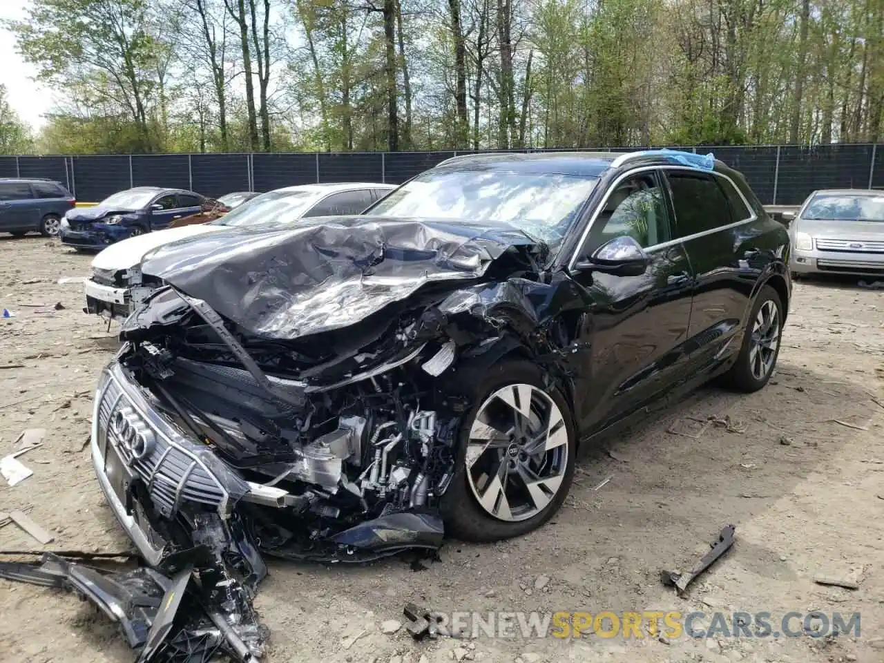 2 Photograph of a damaged car WA1VAAGEXMB017399 AUDI E-TRON 2021