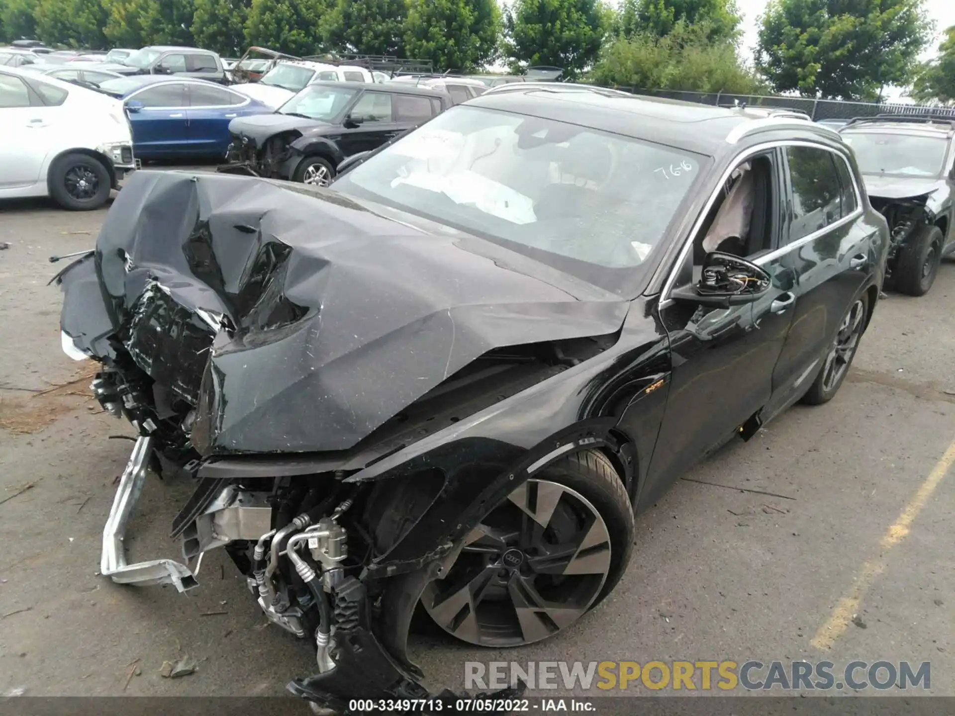 2 Photograph of a damaged car WA1AAAGE2NB007398 AUDI E-TRON 2022