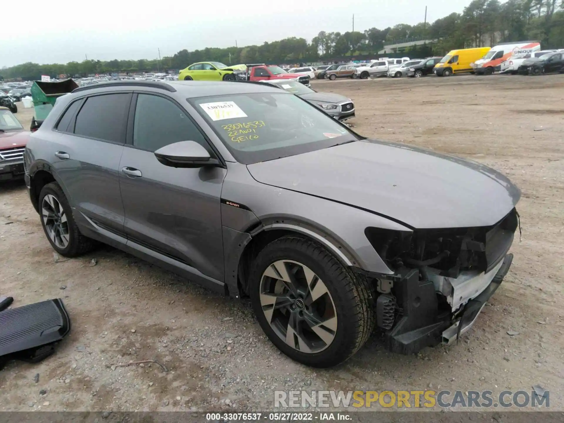 1 Photograph of a damaged car WA1AAAGE5NB010750 AUDI E-TRON 2022