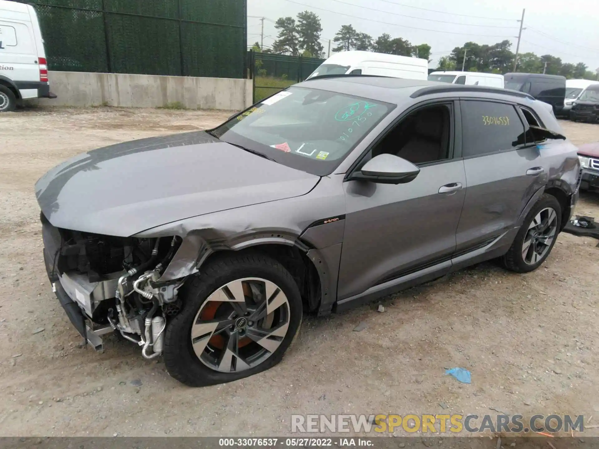 2 Photograph of a damaged car WA1AAAGE5NB010750 AUDI E-TRON 2022