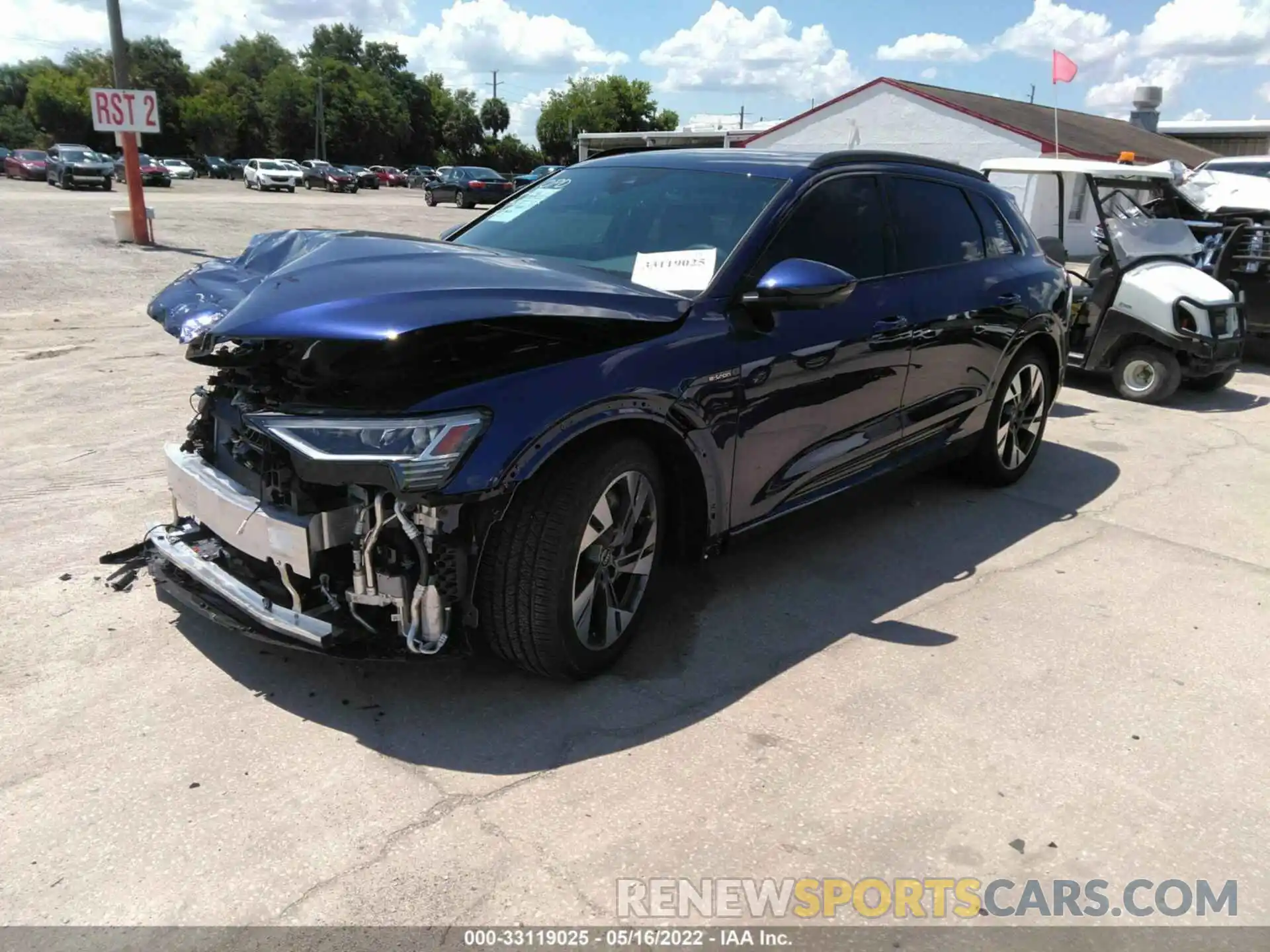 2 Photograph of a damaged car WA1AAAGE5NB013356 AUDI E-TRON 2022