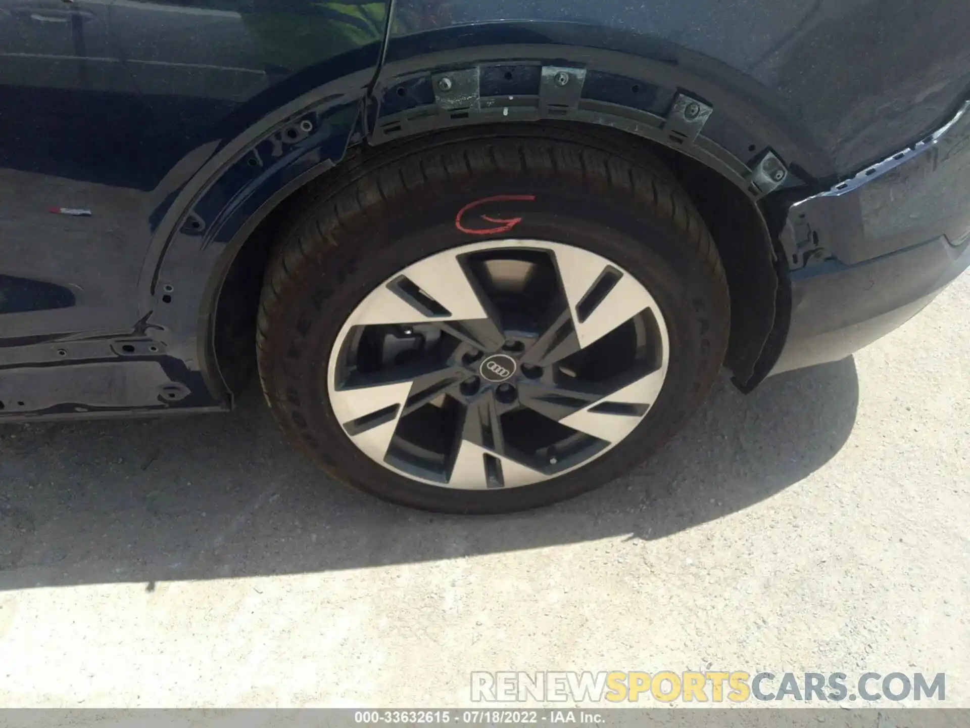 13 Photograph of a damaged car WA1AAAGE7NB009518 AUDI E-TRON 2022