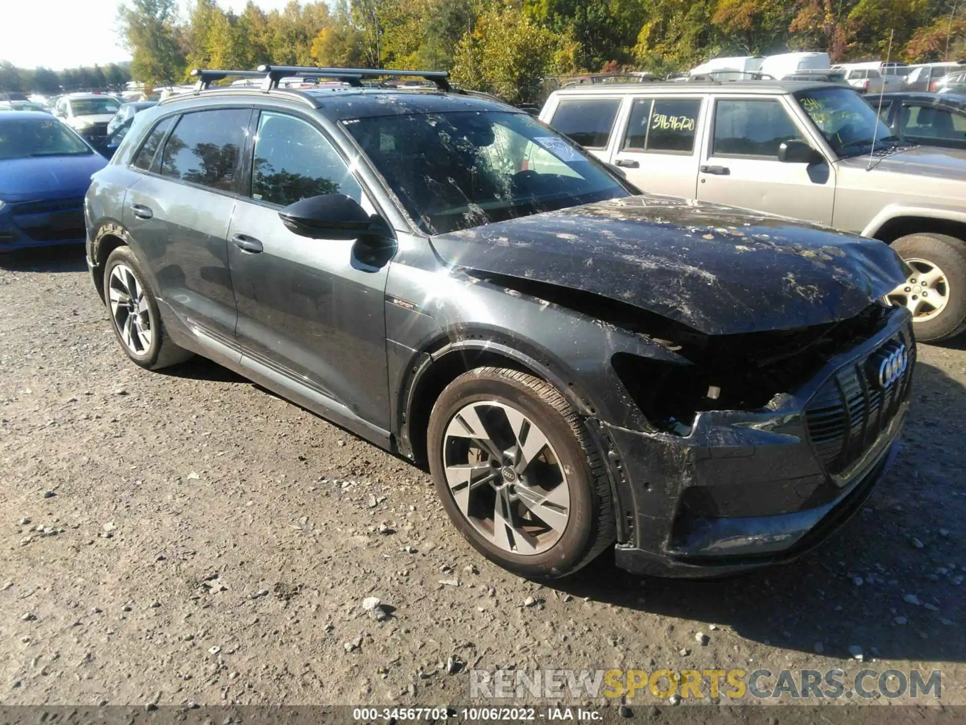 1 Photograph of a damaged car WA1AAAGE8NB012850 AUDI E-TRON 2022