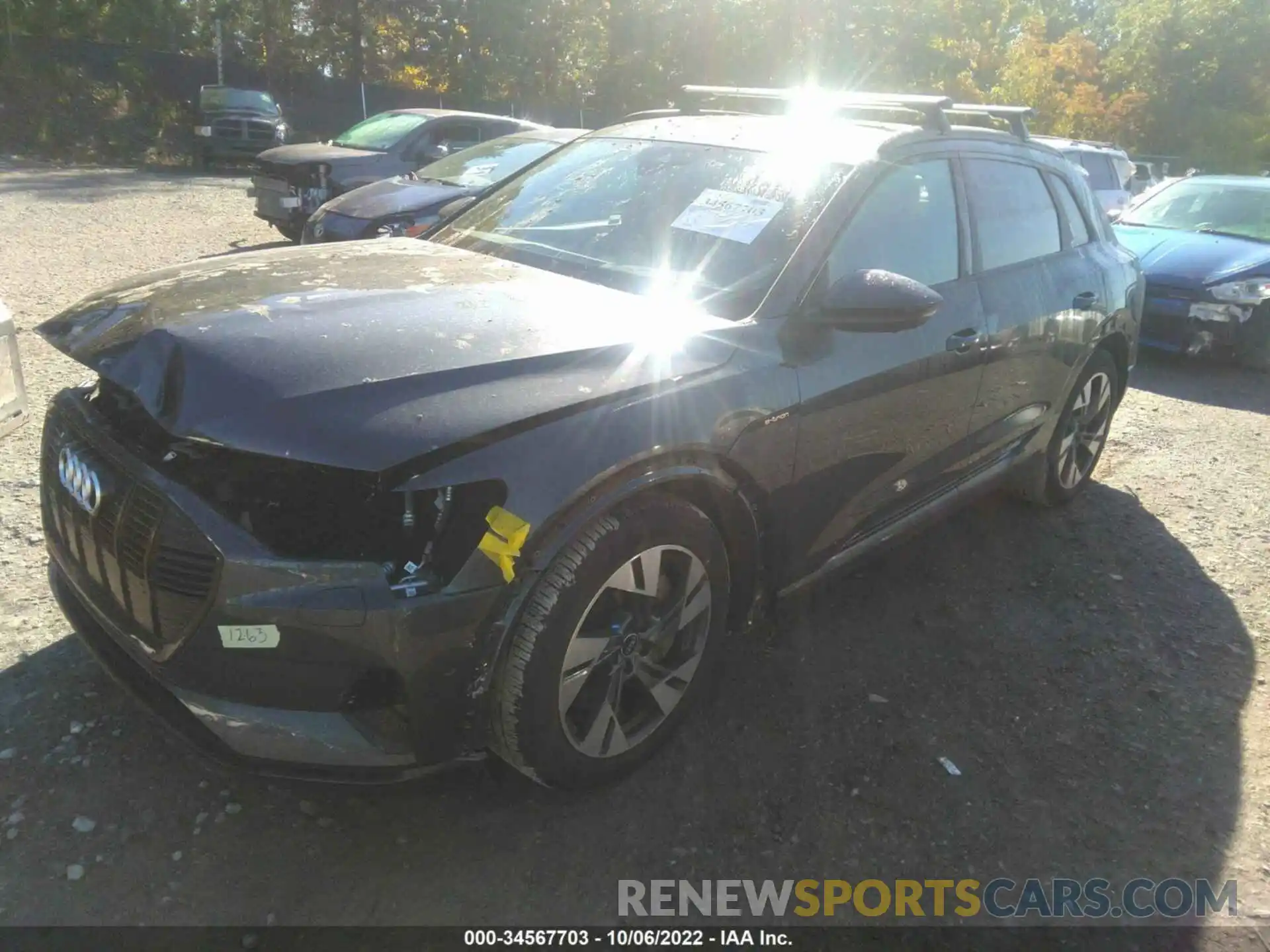 2 Photograph of a damaged car WA1AAAGE8NB012850 AUDI E-TRON 2022