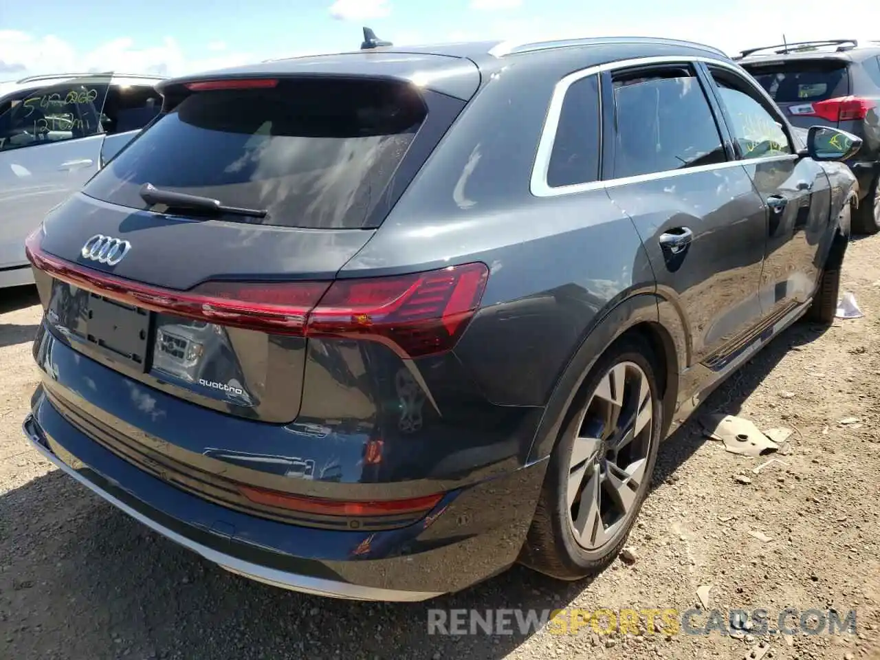 4 Photograph of a damaged car WA1AAAGE9NB003848 AUDI E-TRON 2022