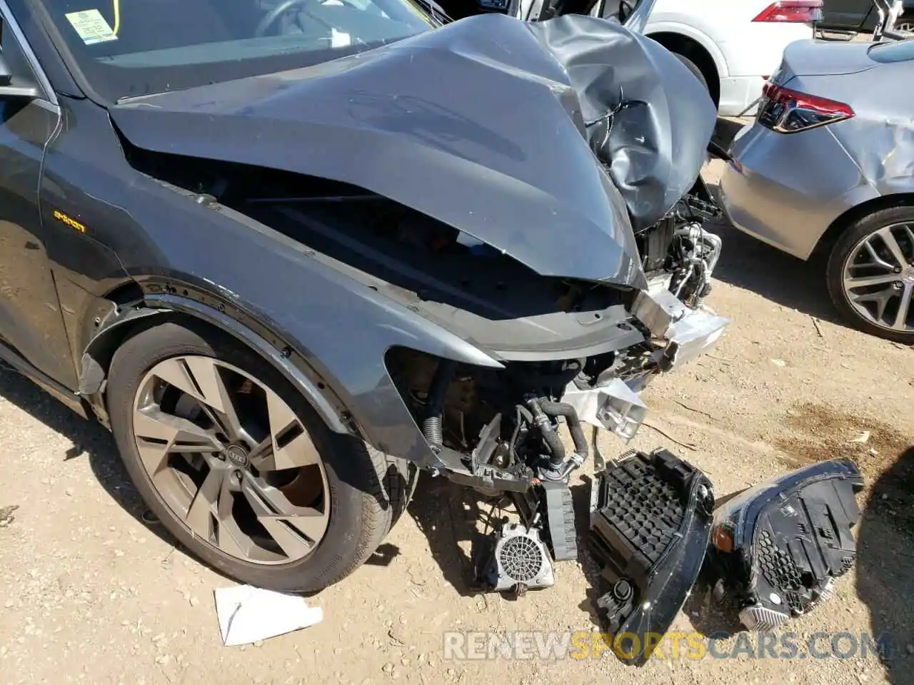 9 Photograph of a damaged car WA1AAAGE9NB003848 AUDI E-TRON 2022