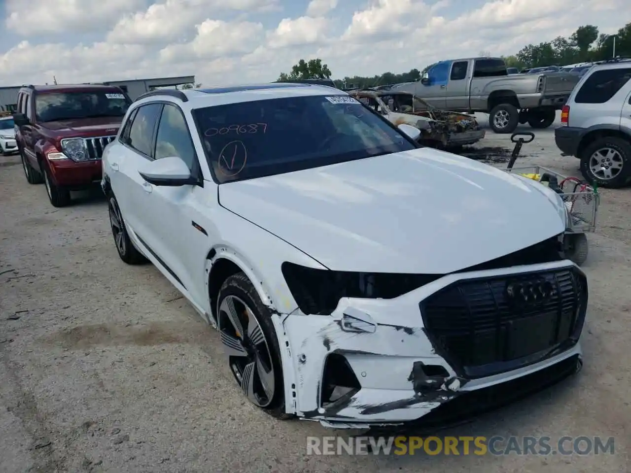 1 Photograph of a damaged car WA1LAAGE7NB009687 AUDI E-TRON 2022