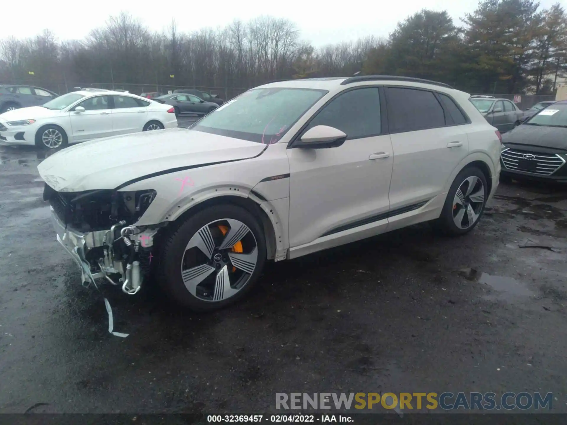 2 Photograph of a damaged car WA1LAAGE7NB012203 AUDI E-TRON 2022