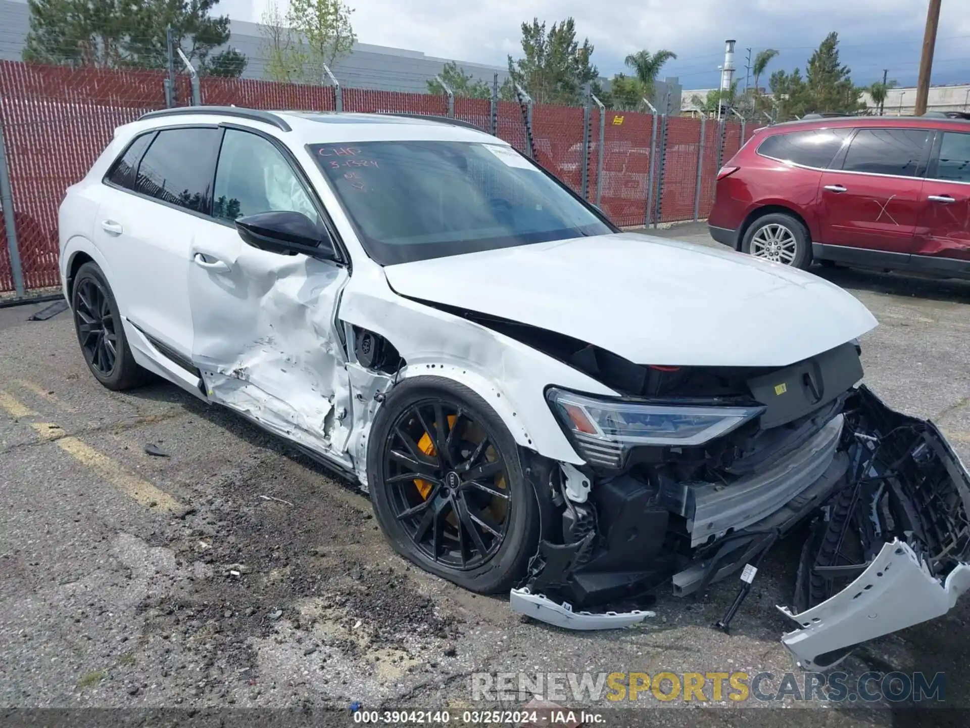 1 Photograph of a damaged car WA1VABGE3NB039669 AUDI E-TRON 2022